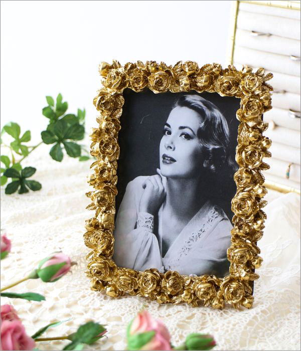 楽天市場】フォトフレーム 写真立て 壁掛け 卓上 アンティーク ローズ