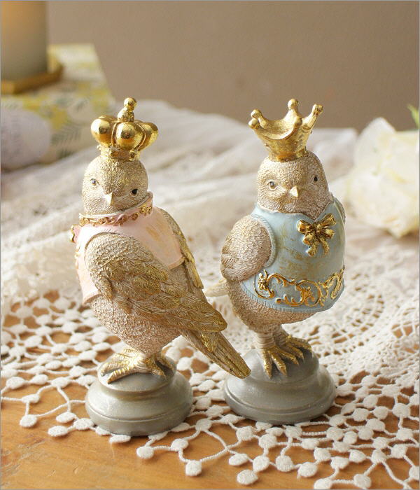 楽天市場】鳥 小鳥 オブジェ おしゃれ 置物 卓上 飾り セット ペア