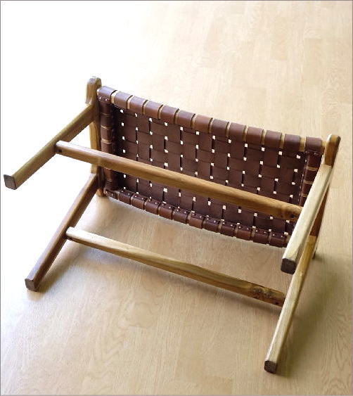 楽天市場】ベンチ スツール 木製 本革 レザー 革製 おしゃれ チーク