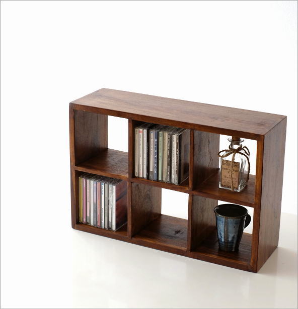 楽天市場】CDラック おしゃれ 天然木 木製 CD収納 飾り棚 収納ボックス