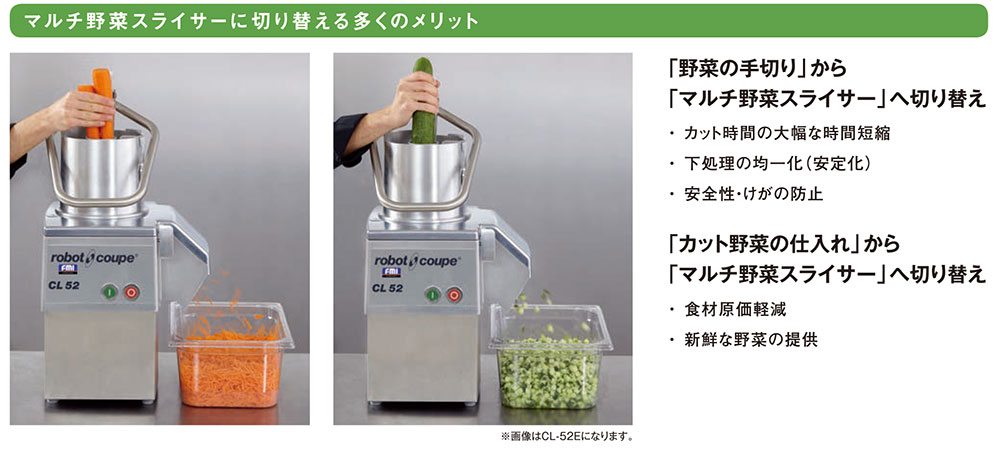CL-52E Workstation FMI マルチ野菜スライサー【業務用/新品】 | 本体