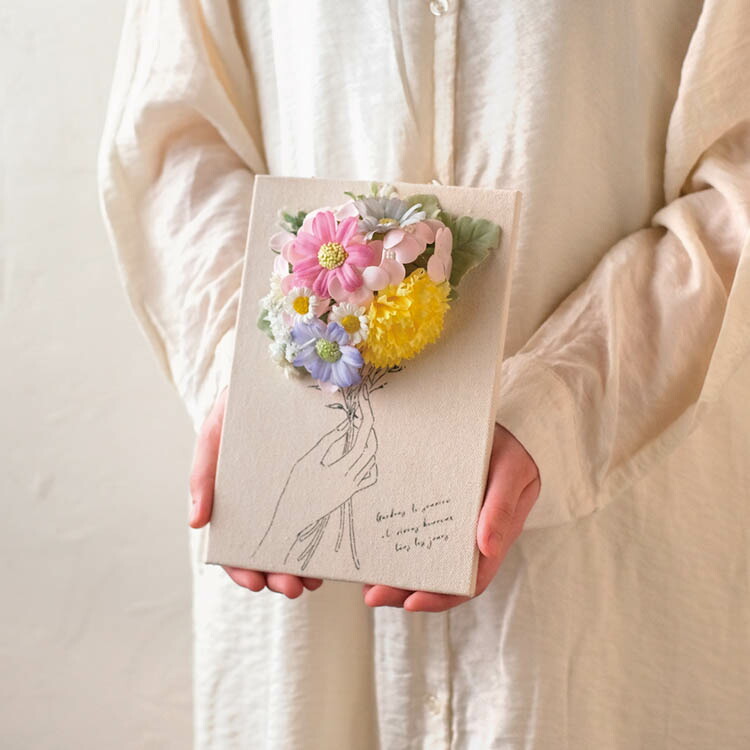 楽天市場】即日発送 【ブラックキャンバスボード ソープフラワー L