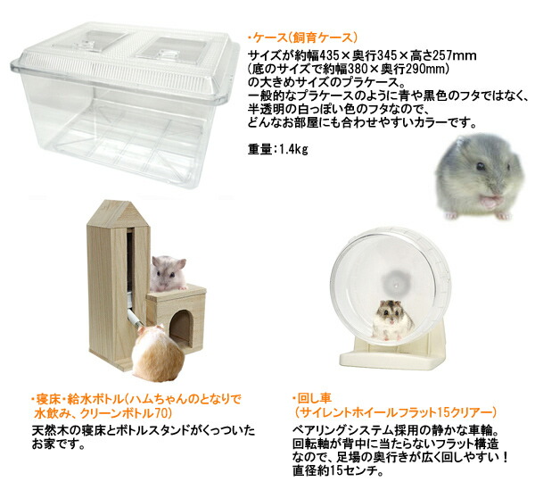 28周年セール中】ジャンガリアンハムスター飼育セット【冬仕様】/プラ
