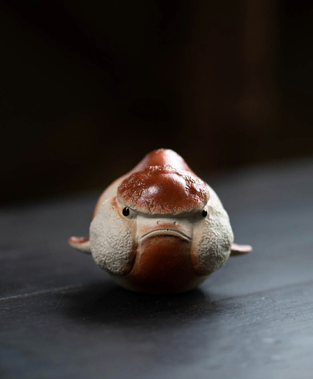 IwaiLoft 金魚の置物 宜興紫砂 陶器 茶寵 手作り オブジェ かわいい