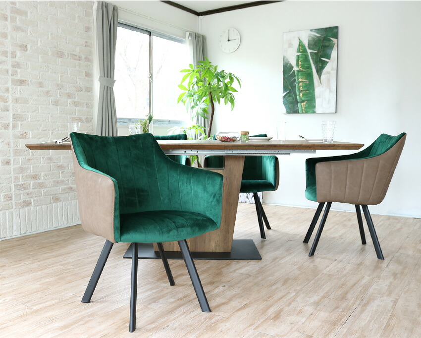 楽天市場】ダイニングテーブルセット 伸長式 4人掛け 5点 6人掛け 8人