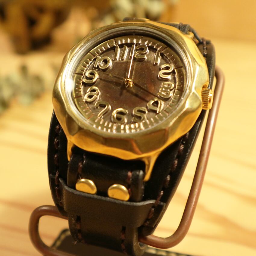 楽天市場】【手作り腕時計】日本製 アンティーク 腕時計 真鍮 クオーツ