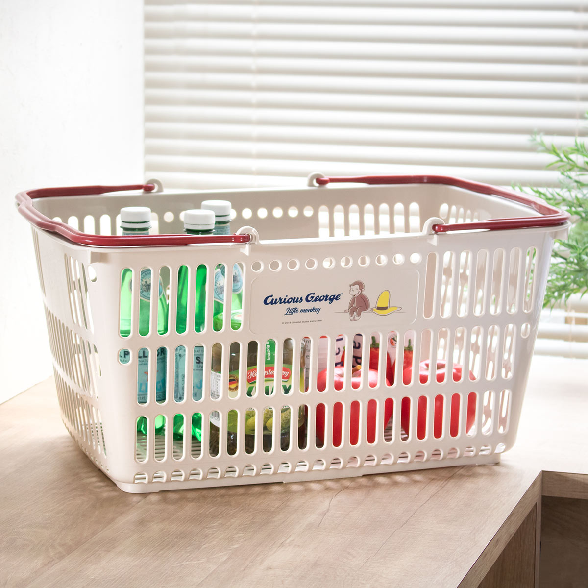 楽天市場】バスケット おさるのジョージ ショッピング10 レジかご