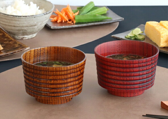 我戸幹男商店 汁椀 紅桜・夜桜 | soluno