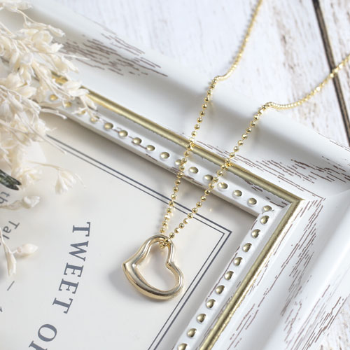 楽天市場】ハートネックレス イタリア製 18金 K18 キューティー ハート