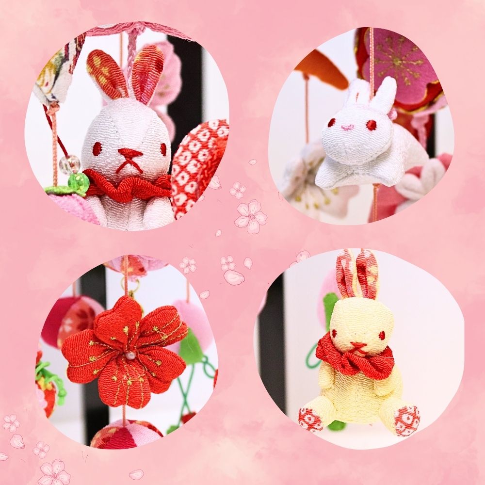 楽天市場】【雛人形限定クーポン配布中】 つるし雛 吊るし飾り 桜