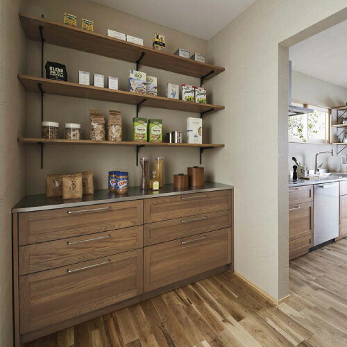 楽天市場】カップボード上プラン キッチンまわり キッチン 家事室 長さ