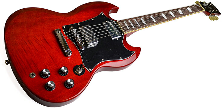 Tomson エレキギターSGタイプ　レッド 楽天市場】赤 ギター（種類（エレキギター）SGタイプ）の通販
