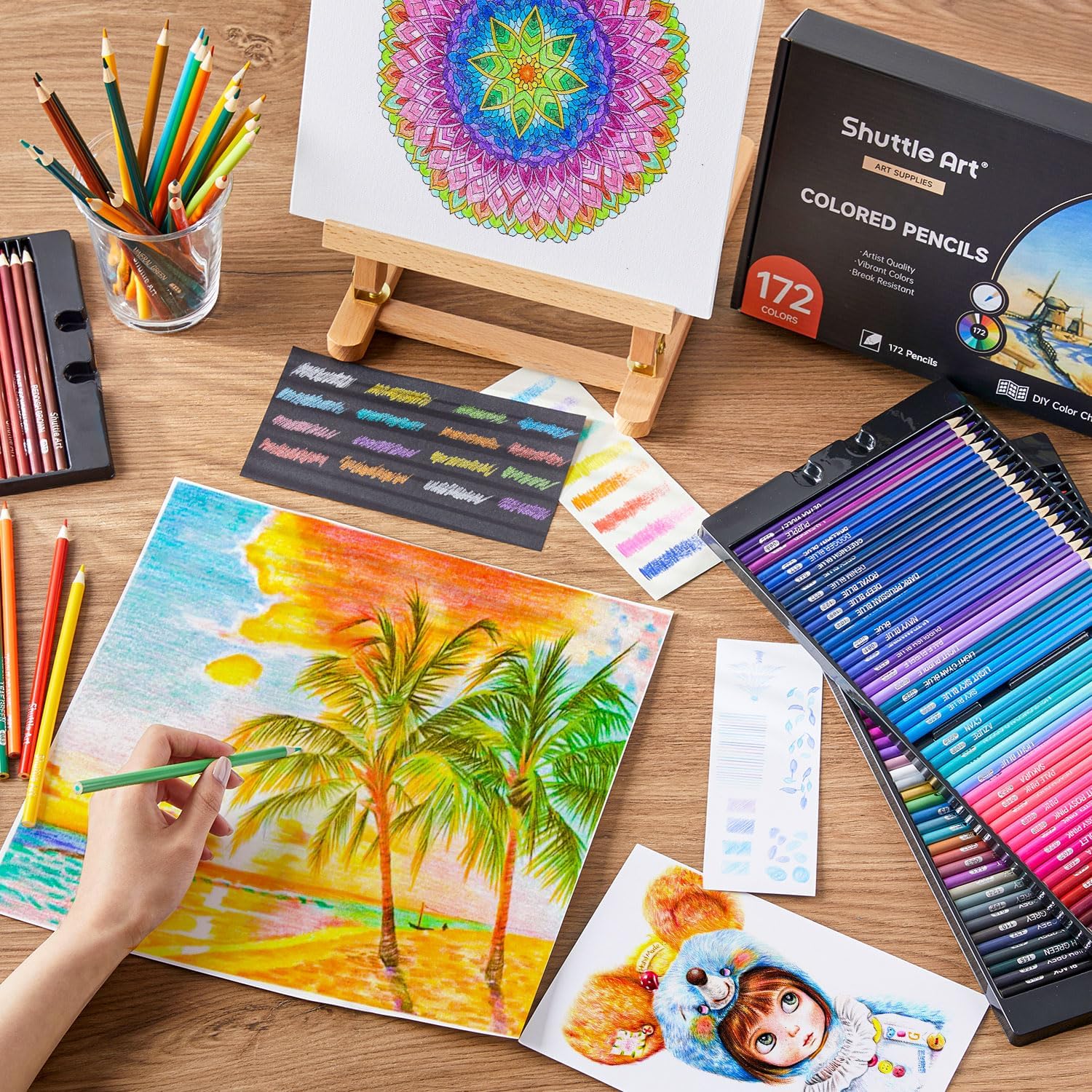 楽天市場】【送料無料】【楽天3冠達成!!】色鉛筆 172色 油性色鉛筆