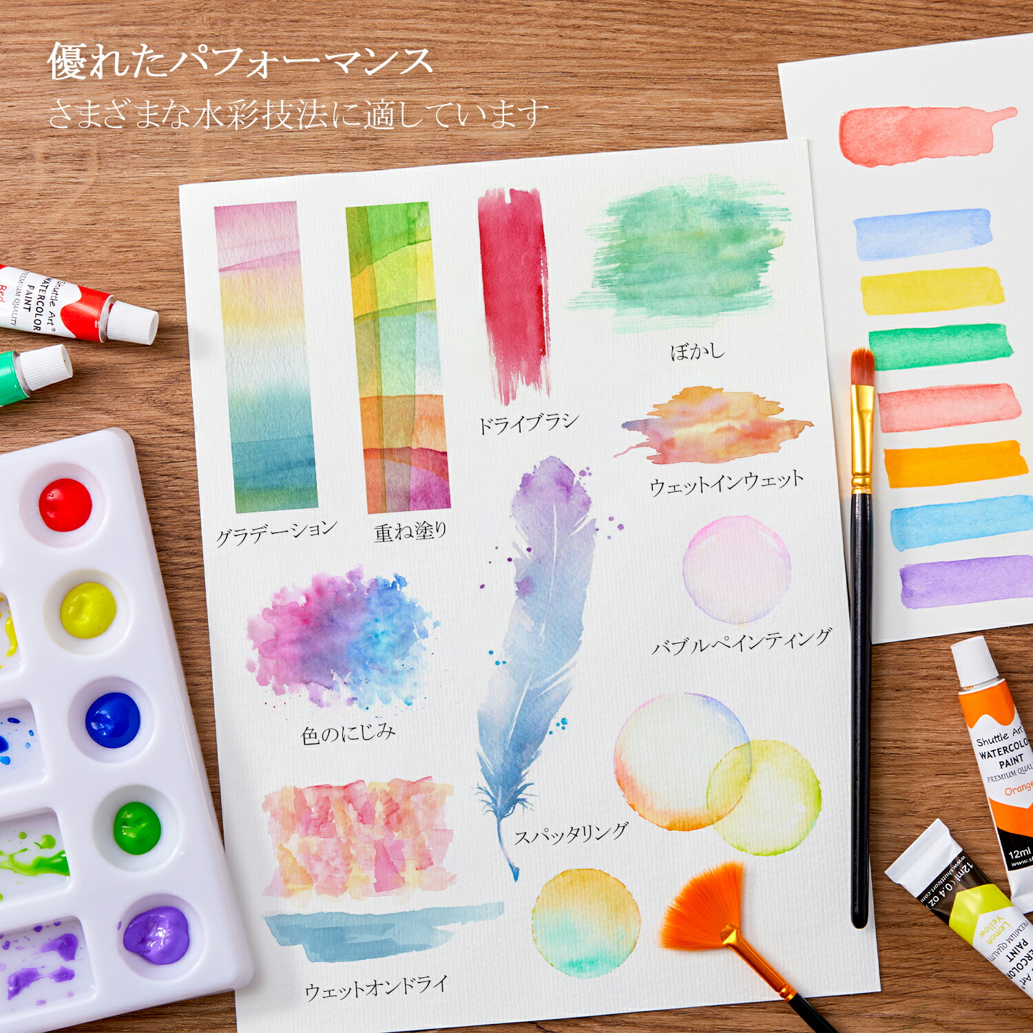 月 雲 模様 グラデーション（アクリル絵の具） 送料無料 月 雲 模様