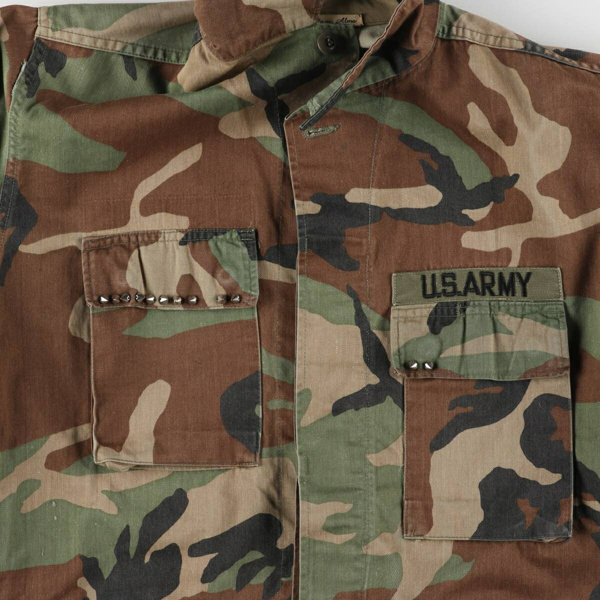 古着 80年代 米軍実品 U.S.ARMY 迷彩柄 ウッドランドカモ リメイク