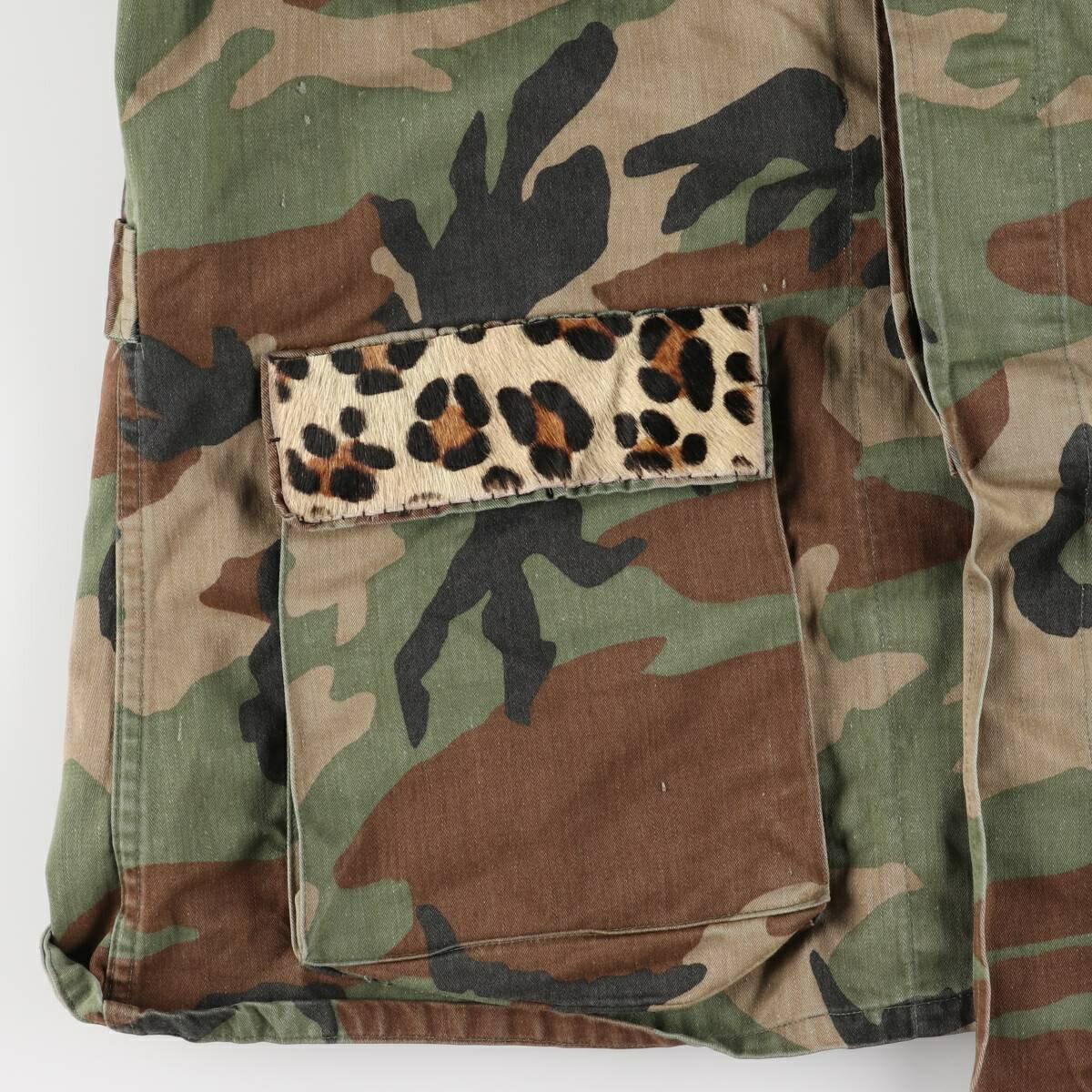 古着 80年代 米軍実品 U.S.ARMY 迷彩柄 ウッドランドカモ リメイク