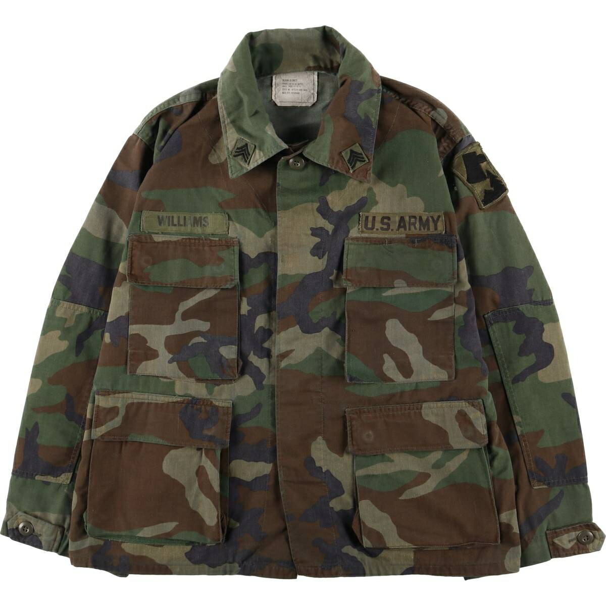 古着 80年代 米軍実品 迷彩柄 ウッドランドカモ B.D.U ミリタリー