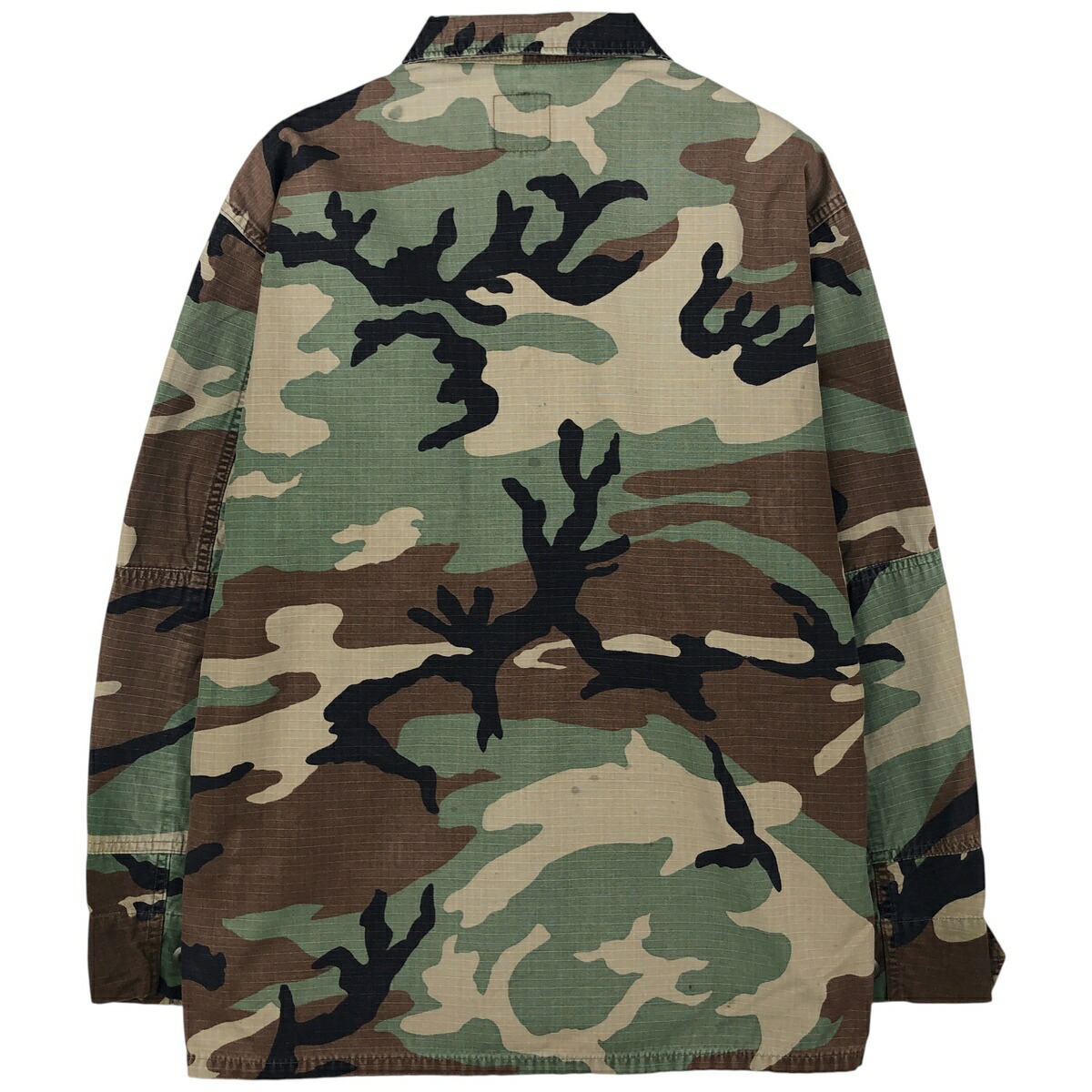 古着 90年代 米軍実品 迷彩柄 ウッドランドカモ リップストップ B.D.U