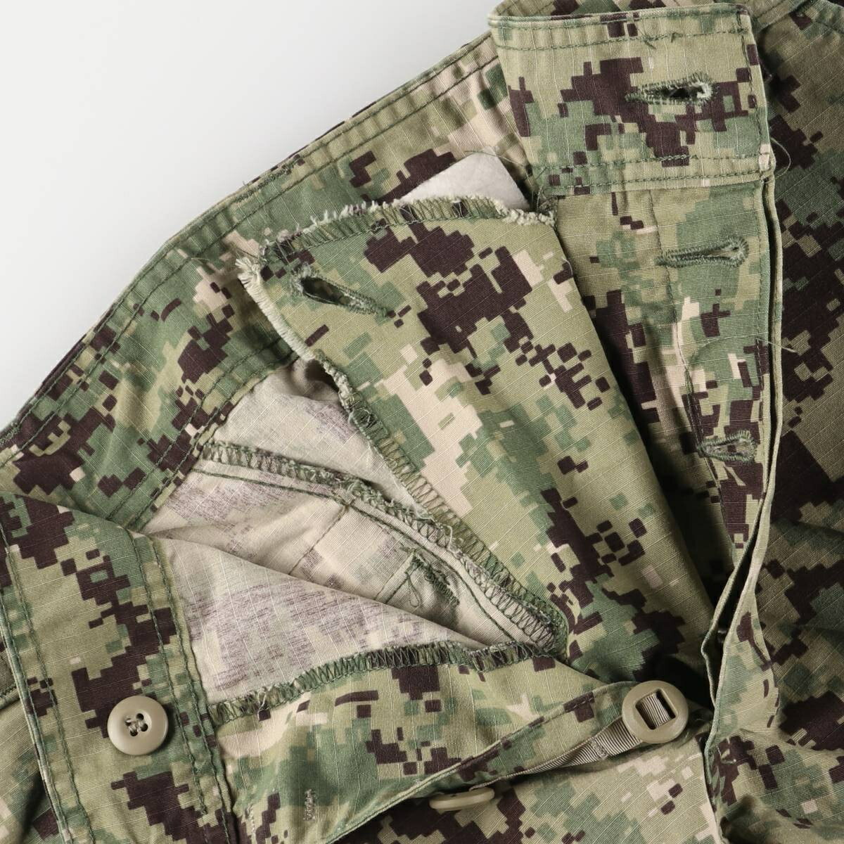 古着 米軍実品 迷彩柄 デジタルカモ リップストップ U.S.NAVY