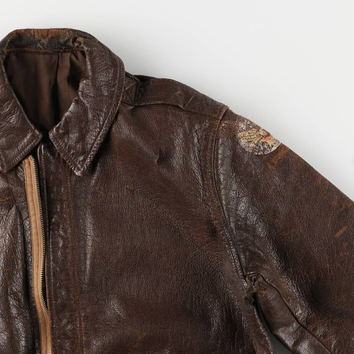 古着 40年代 米軍実品 UNKNOWN U.S.ARMY AIR FORCE A-2 レザーフライト