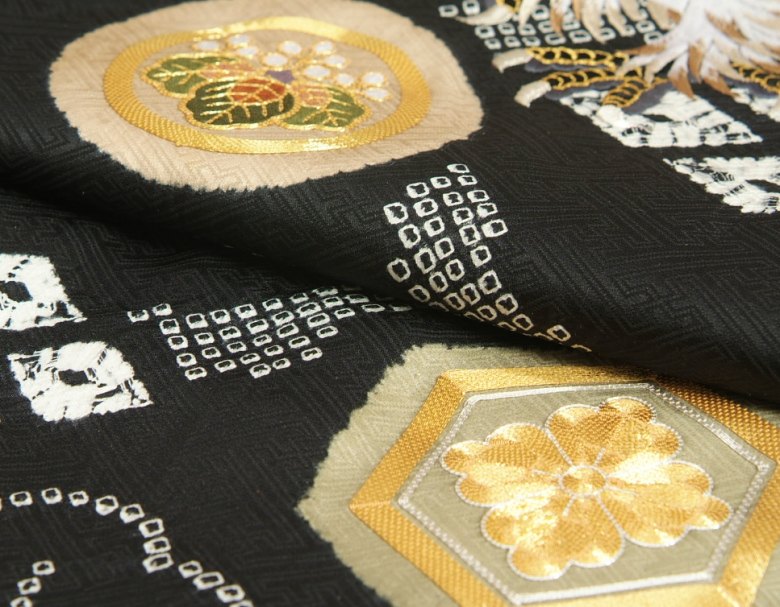 楽天市場】お宮参り 着物 男の子 赤ちゃん 絹100％ 正絹 男児初着 黒