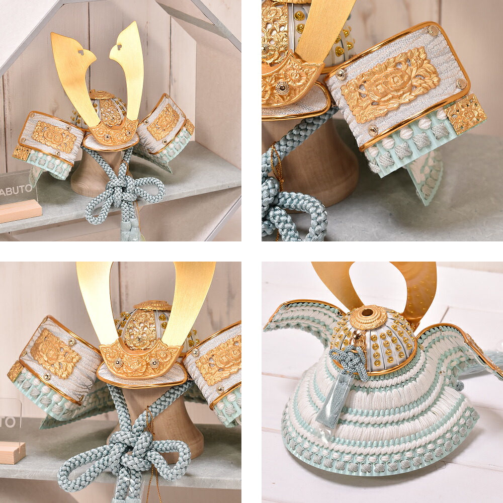 五月人形 コンパクト おしゃれ【選べる3種類】8号 KABUTO 八角台 兜