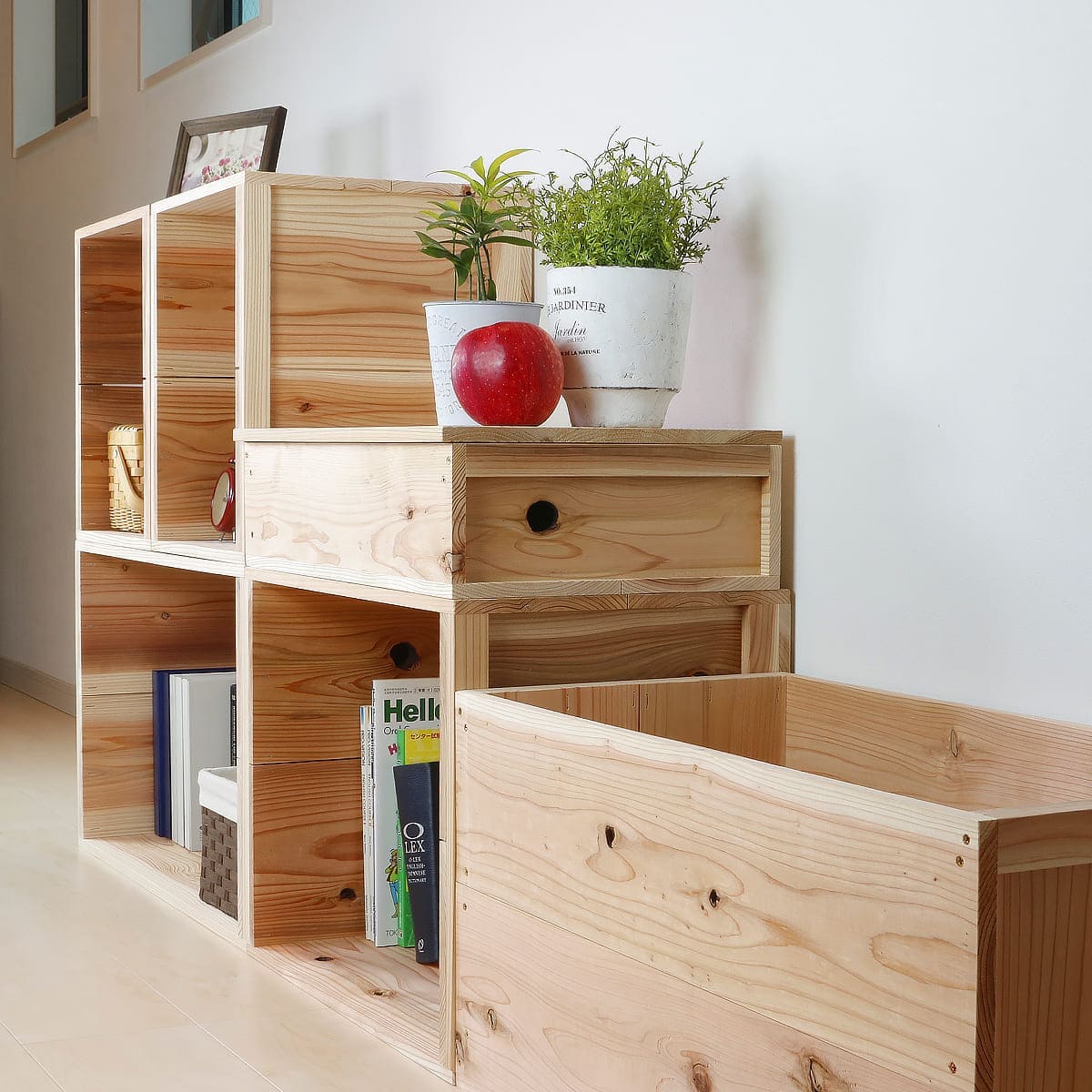 楽天市場】【LINEお友達登録で300円OFF】節穴を楽しむ杉のりんご箱