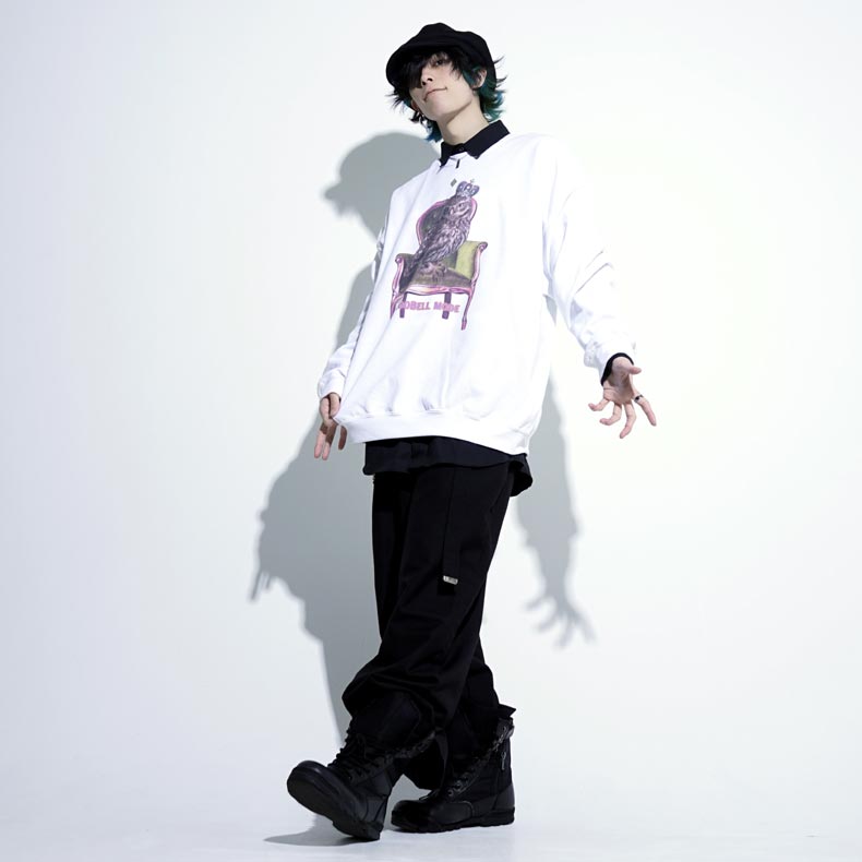 RooBell modeビッグシースルーシャツ RooBell mode 】Back Monochrome/Landscape RL3/ビッグシースルー