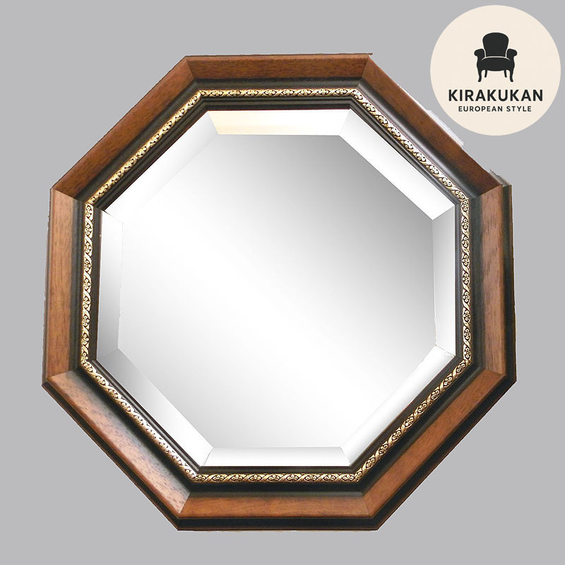 楽天市場】鏡 壁掛け イタリア製 八角ミラー 壁掛け 八角形 鏡