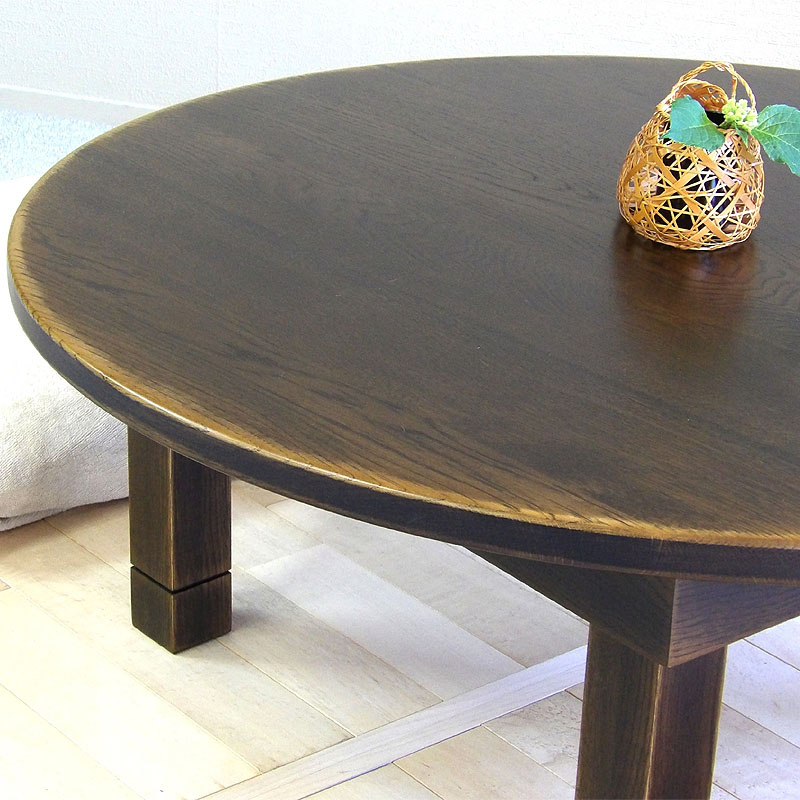 楽天市場】Time タイム ちゃぶ台 折りたたみ 丸 90 ナラ材