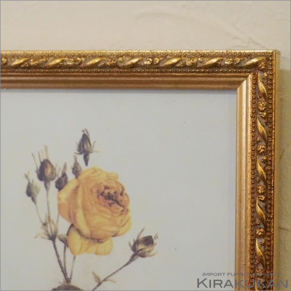 楽天市場】イタリア製 薔薇額絵 ゴールド枠 アクリル板 お得な2枚