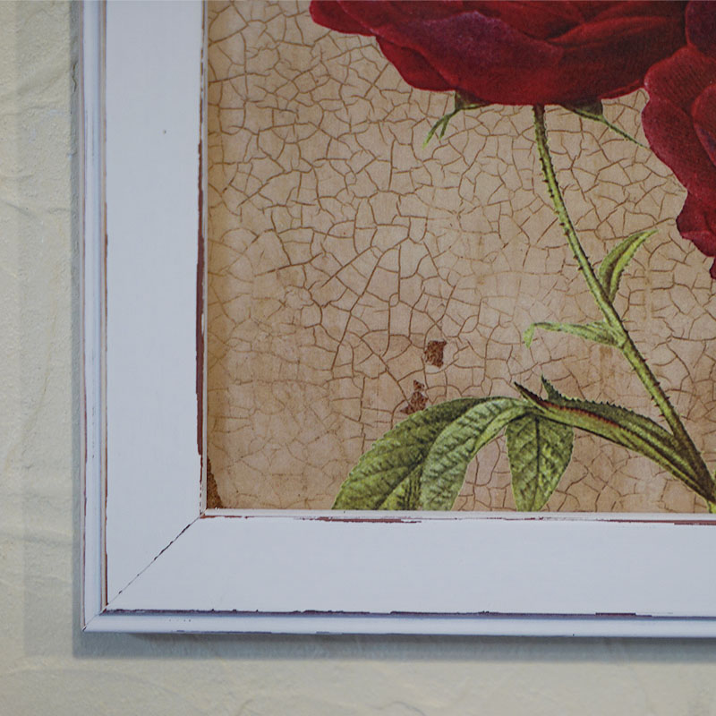 楽天市場】絵画 インテリア 額入り イタリア製 薔薇 バラ ローズ 2輪