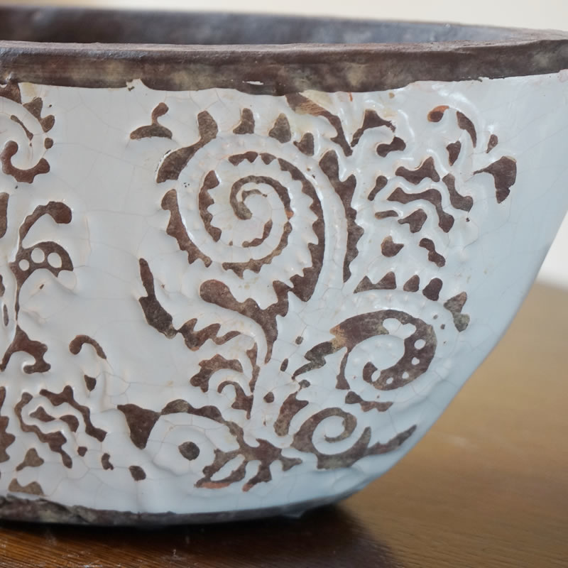 楽天市場】フラワーベース 花瓶 M アンティークホワイト 陶器製 花瓶