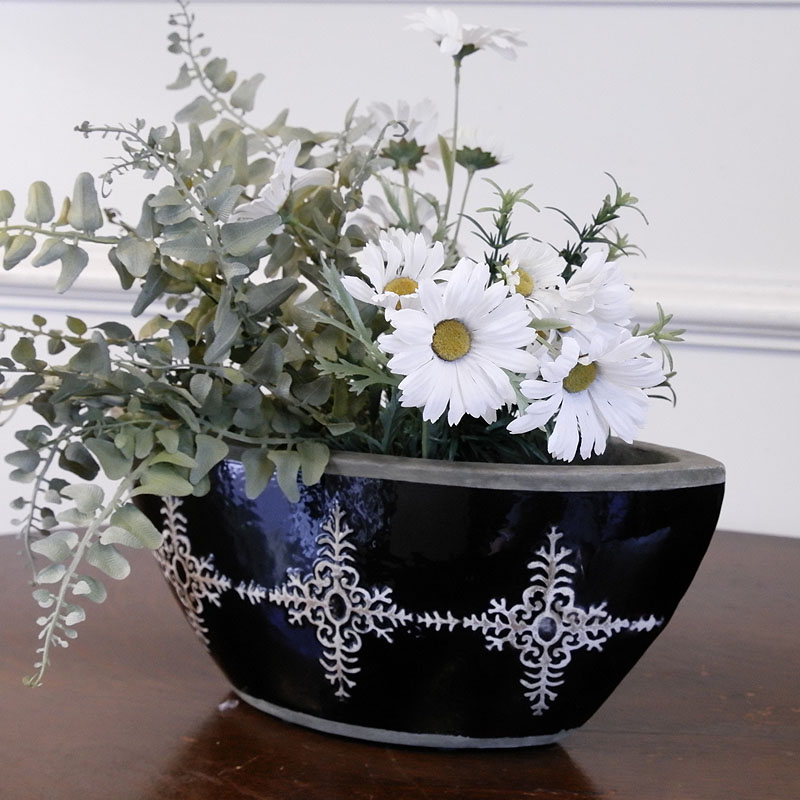 楽天市場】フラワーベース 花瓶 STELLA ステラ ブラックボート 陶器製