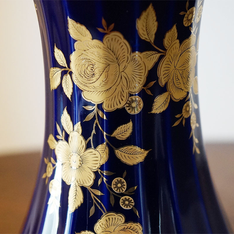 楽天市場】ヴィンテージ ドイツ製 花瓶 ECHT KOBALT フラワーベース