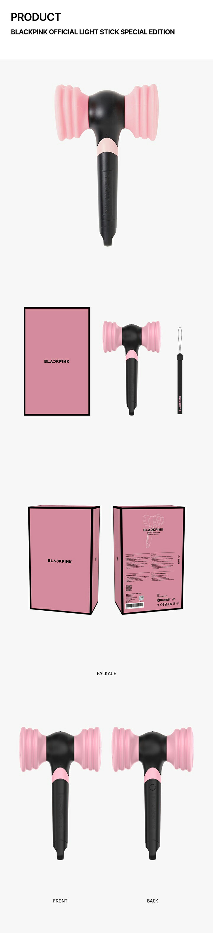 楽天市場】BLACKPINK OFFICIAL LIGHT STICK SPECIAL EDITION + PHOTO