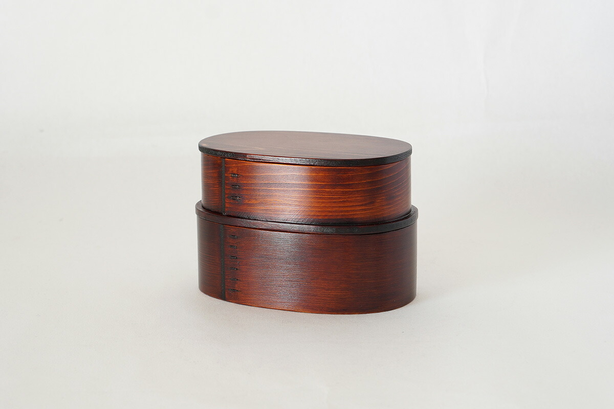 小坂屋漆器店 ｜ 曲げわっぱ 親子弁当箱 二段弁当箱 漆仕上げ 摺り漆