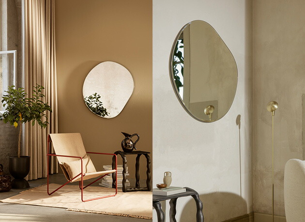 40％OFF】Ferm Living (ファームリビング) Pond Mirror (ポンドミラー