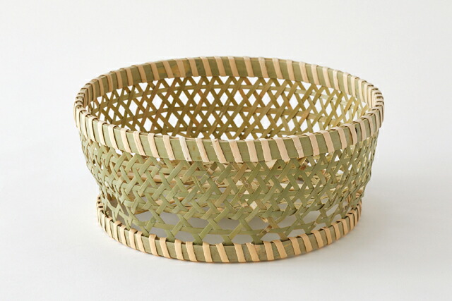 青竹 茶碗かご(約)直径29×高さ12cm | キッチン雑貨 | かごや