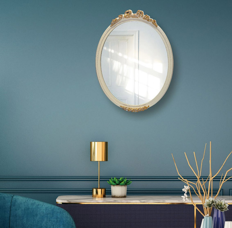 楽天市場】＼今日までP2倍+送料無料!!／ 楕円形 ミラー 440x575mm 楕円