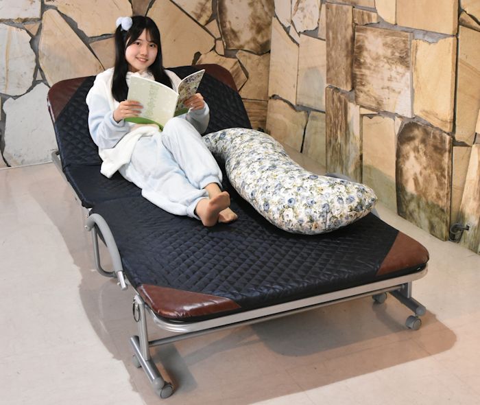 楽天市場】折りたたみベッド リクライニング機能付 ベッド BR301BL