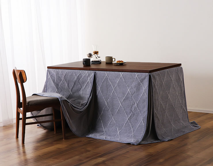 ダイニングこたつ・こたつ布団 2点セット（ハイタ こたつセット