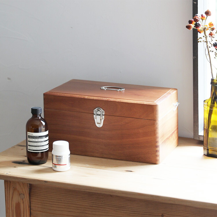 ツガの救急箱 Lサイズ 倉敷意匠 薬箱 木箱 収納ボックス 収納