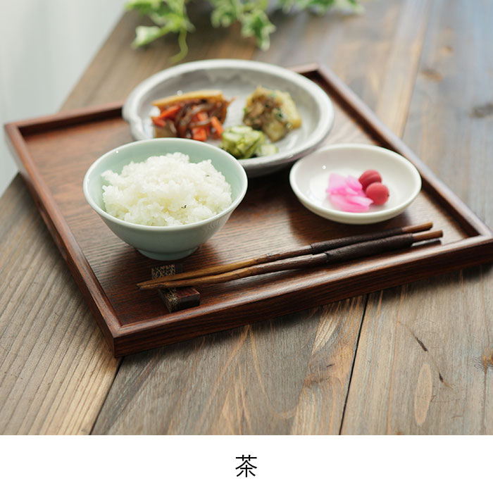 楽天市場】5枚セット トレー お盆 木製＜正角盆＞ 30×30cm 茶 白木 新