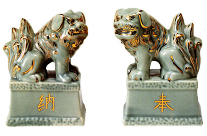 楽天市場】神棚・神具 『稲荷きつね 陶器製 尺2寸 1対（2個）入り