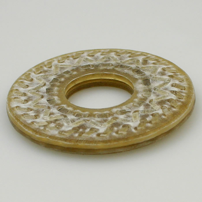 加工所取寄せ品】竹刀用・鍔(つば・ツバ)○特製三筋縫合せ鍔 Lサイズ