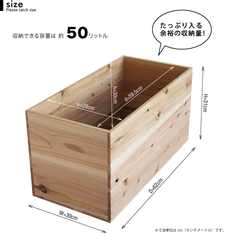 楽天市場】『木箱 SB20KN/取手なし/2箱セット(杉材)』国産無垢材