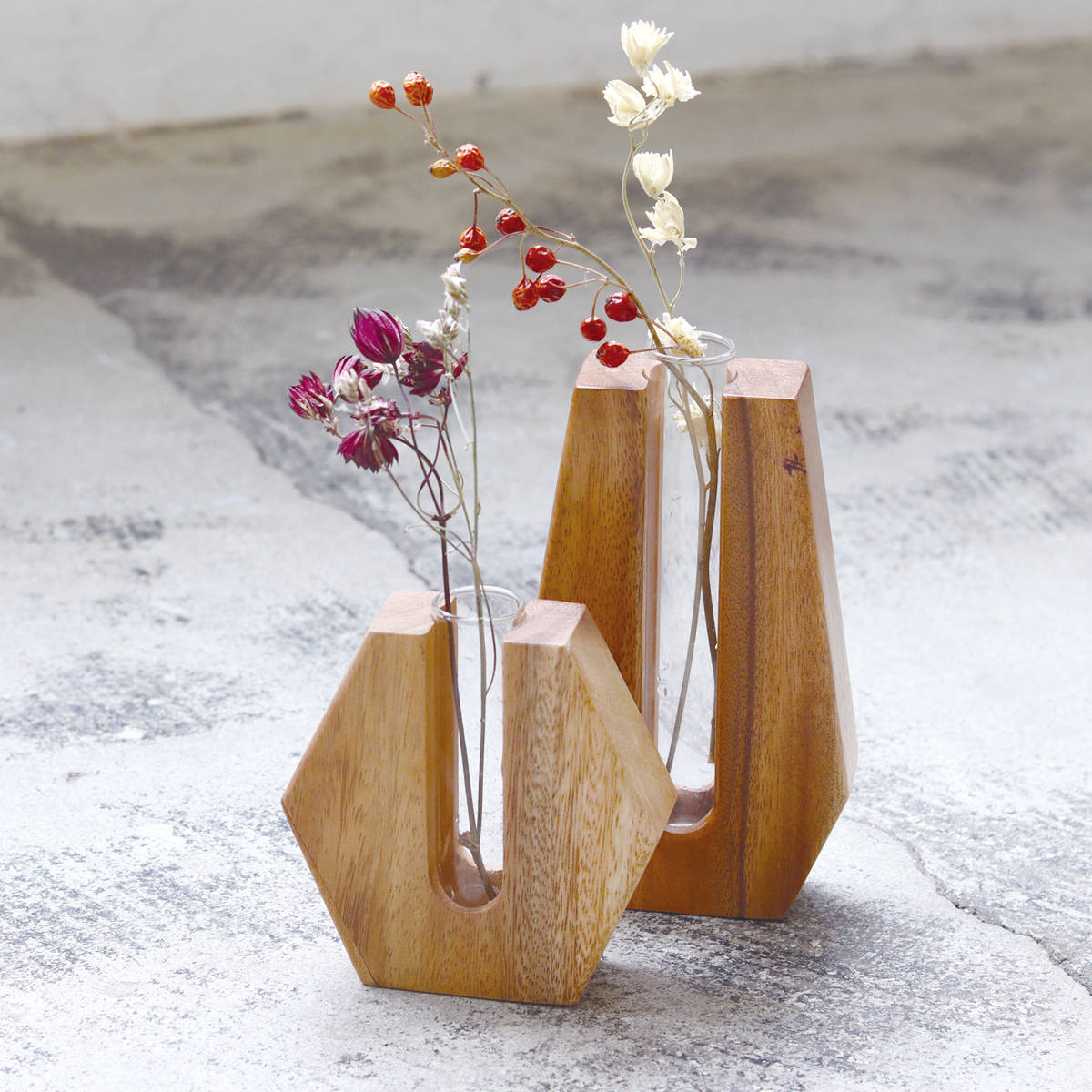 楽天市場】花瓶 ナインマーケ スワーウッドスタンドフラワーベース S