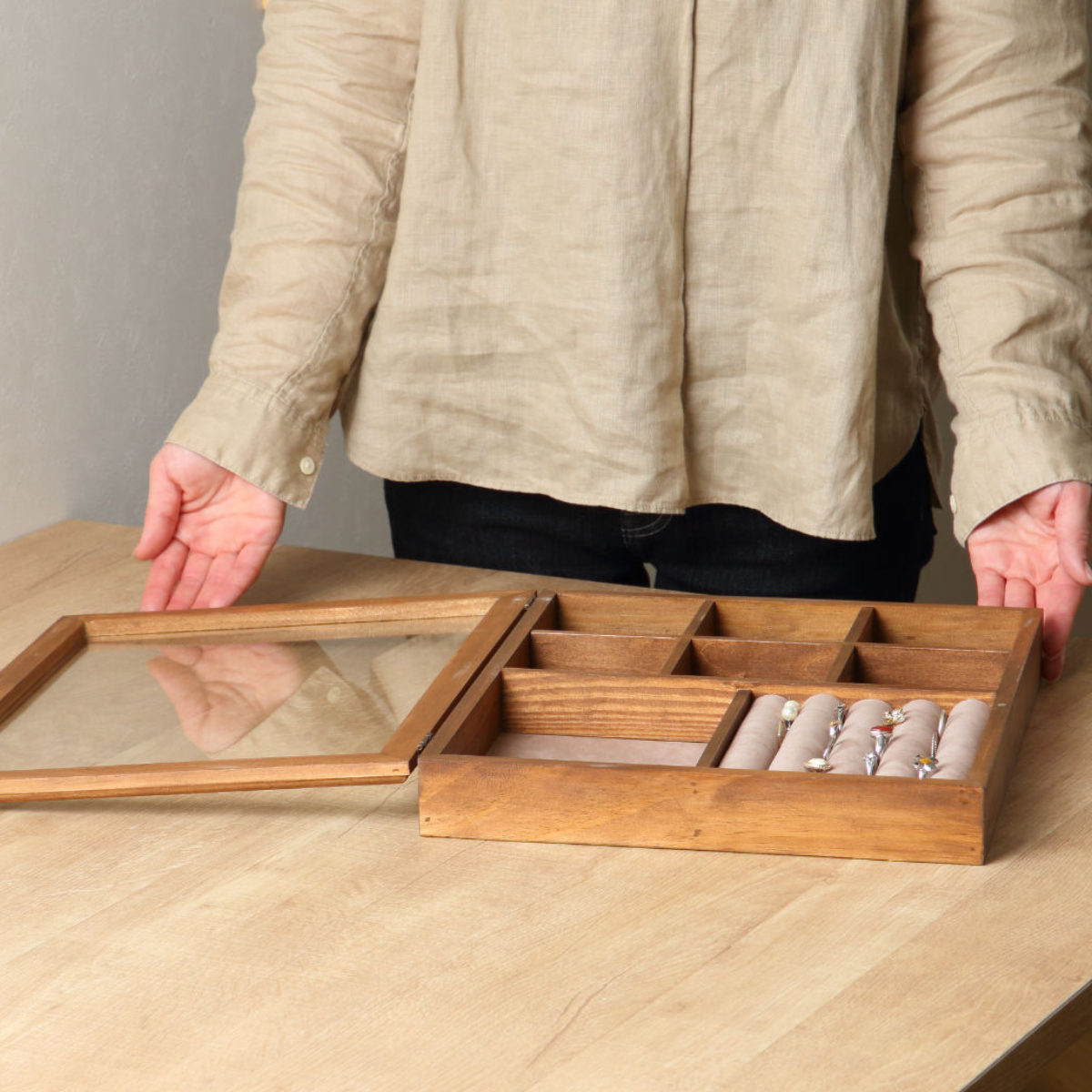 楽天市場】アクセサリーケース ナインマーケ パイン アクセサリー