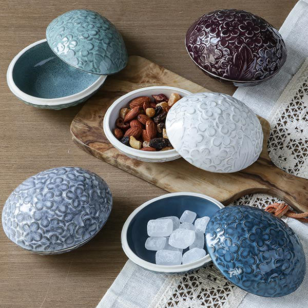 楽天市場】ボンボニエール リアン 食器 洋食器 お菓子入れ 磁器 美濃焼